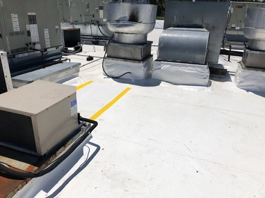 Commercial roofing project by Bel Air Foam & Roofing near Bel Air, MD