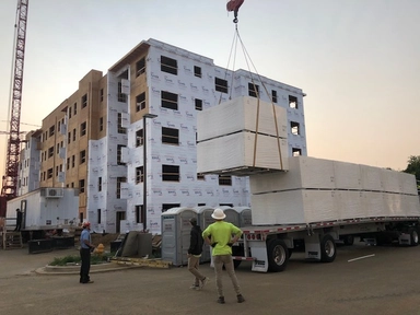 Completed commercial flat roof project by Bel Air Foam & Roofing in Maryland